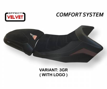 KT129AGVC-3GR-1 Seat saddle cover Gaeta Velvet Comfort System Gray (GR) T.I. for KTM 1290 SUPER ADVENTURE S/T 2015 > 2020