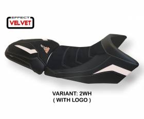 Seat saddle cover Gaeta Velvet White (WH) T.I. for KTM 1290 SUPER ADVENTURE S/T 2015 > 2020