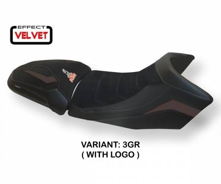 KT129AGV-3GR-1 Funda Asiento Gaeta Velvet Gris (GR) T.I. para KTM 1290 SUPER ADVENTURE S/T 2015 > 2020