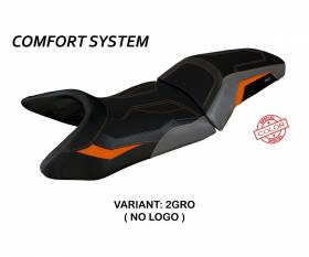 Housse de selle Lumiar Comfort System Gris - Orange (GRO) T.I. pour KTM 1290 SUPER ADVENTURE S/T 2021 > 2022