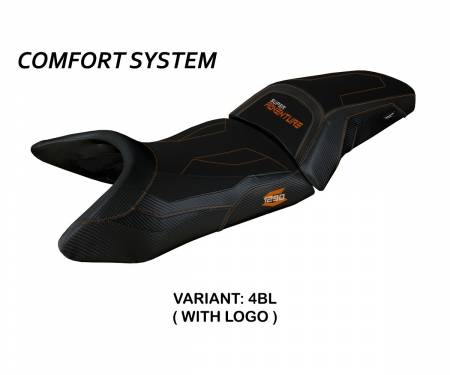 KT129ASLC-4BL-1 Seat saddle cover Lumiar Comfort System Black (BL) T.I. for KTM 1290 SUPER ADVENTURE S/T 2021 > 2022