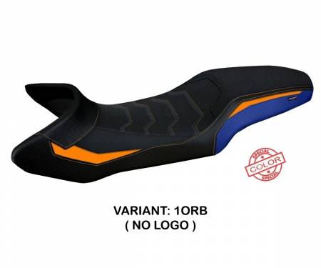KT129SRNS-1ORB-2 Seat saddle cover Nubia Special Color Ultragrip Orange - Blue (ORB) T.I. for KTM 1290 SUPER ADVENTURE R 2021 > 2022