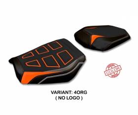 Seat saddle cover Delhi Ultragrip Orange - Gray (ORG) T.I. for KTM 1290 SUPER DUKE R 2020 > 2022