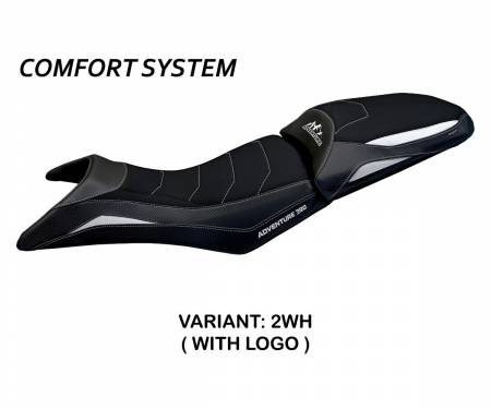 KT39ASC-2WH-1 Seat saddle cover Star Comfort System White (WH) T.I. for KTM 390 ADVENTURE 2020 > 2022