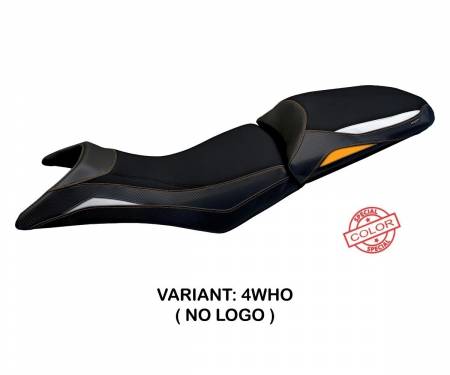 KT39AS-4WHO-2 Seat saddle cover Star White - Orange (WHO) T.I. for KTM 390 ADVENTURE 2020 > 2022