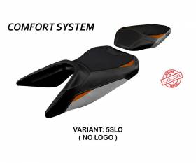 Seat saddle cover Haiti comfort system Silver Orange SLO T.I. for KTM 390 Duke 2017 > 2023