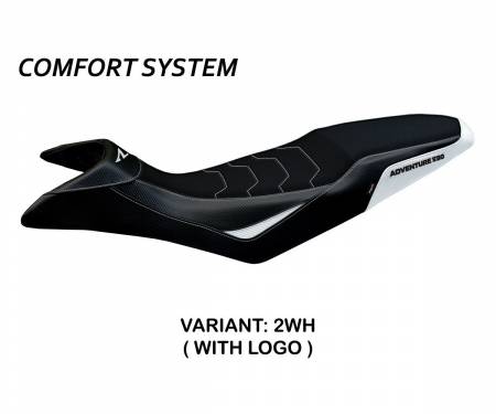 KT89ARMC-2WH-1 Seat saddle cover Mazyr Comfort System White (WH) T.I. for KTM 890 ADVENTURE R 2021 > 2022
