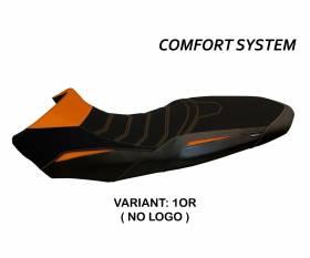 Seat saddle cover Sassuolo 2 Comfort System Orange (OR) T.I. for KTM 1090 ADVENTURE R 2017 > 2019