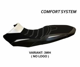 Seat saddle cover Sassuolo 2 Comfort System White (WH) T.I. for KTM 1090 ADVENTURE R 2017 > 2019
