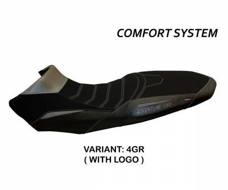 KTAD19S2C-4GR-6 Seat saddle cover Sassuolo 2 Comfort System Gray (GR) T.I. for KTM 1090 ADVENTURE R 2017 > 2019