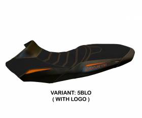 Housse de selle Sassuolo 2 Ultragrip Noir - Orange (BLO) T.I. pour KTM 1090 ADVENTURE R 2017 > 2019