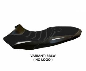 Housse de selle Sassuolo 2 Ultragrip Noir - Blanche (BLW) T.I. pour KTM 1090 ADVENTURE R 2017 > 2019