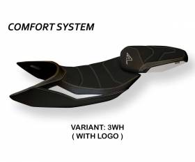 Sattelbezug Sitzbezug Janna 3 Comfort System Weiss (WH) T.I. fur KTM 1290 SUPER DUKE R 2014 > 2019