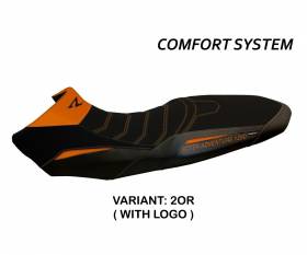 Seat saddle cover Ginevra 2 Comfort System Orange (OR) T.I. for KTM 1290 SUPER ADVENTURE R 2017 > 2020