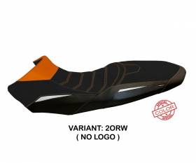 Housse de selle Vessy Special Color Ultragrip Orange - Blanche (ORW) T.I. pour KTM 1290 SUPER ADVENTURE R 2017 > 2020