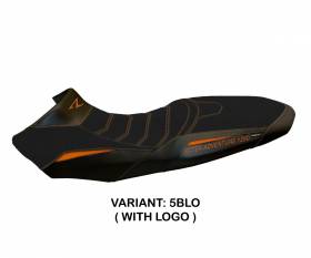 Seat saddle cover Vessy Ultragrip Black - Orange (BLO) T.I. for KTM 1290 SUPER ADVENTURE R 2017 > 2020