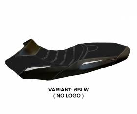 Seat saddle cover Vessy Ultragrip Black - White (BLW) T.I. for KTM 1290 SUPER ADVENTURE R 2017 > 2020