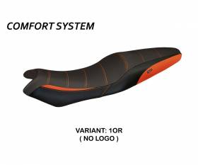Seat saddle cover Londra 1 Comfort System Orange (OR) T.I. for KAWASAKI ER-6N / F 2005 > 2011