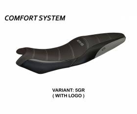 Seat saddle cover Londra 1 Comfort System Gray (GR) T.I. for KAWASAKI ER-6N / F 2005 > 2011