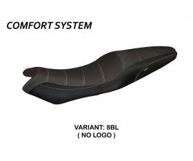 Seat saddle cover Londra 1 Comfort System Black (BL) T.I. for KAWASAKI ER-6N / F 2005 > 2011