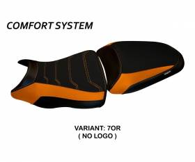 Seat saddle cover Dayton 1 Comfort System Orange (OR) T.I. for KAWASAKI ER-6N / F 2012 > 2016
