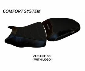 Seat saddle cover Dayton 1 Comfort System Black (BL) T.I. for KAWASAKI ER-6N / F 2012 > 2016