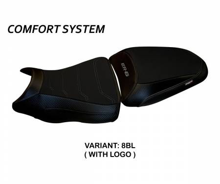 KWE6D1-8BL-5 Seat saddle cover Dayton 1 Comfort System Black (BL) T.I. for KAWASAKI ER-6N / F 2012 > 2016