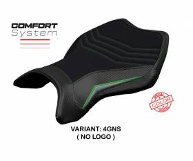 Seat saddle cover MadMax Comfort System Silver Green GNS T.I. for Kawasaki Ninja H2 R 2015 > 2023