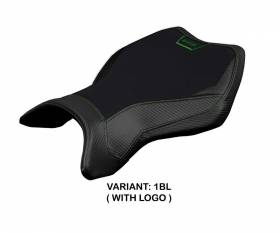 Seat saddle cover MadMax Black BL + logo T.I. for Kawasaki Ninja H2 R 2015 > 2023