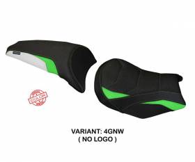Seat saddle cover Sihu ultragrip Green White GNW T.I. for Kawasaki Ninja 650 2017 > 2024