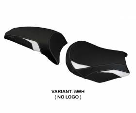 Seat saddle cover Sihu White WH T.I. for Kawasaki Ninja 650 2017 > 2024