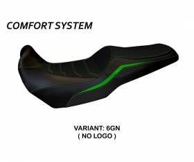 Seat saddle cover Elvas Comfort System Green (GN) T.I. for KAWASAKI VERSYS 1000 2019 > 2022