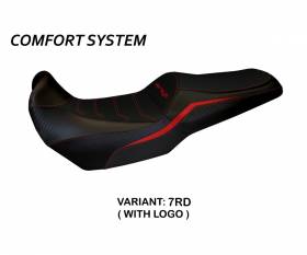 Seat saddle cover Elvas Comfort System Red (RD) T.I. for KAWASAKI VERSYS 1000 2019 > 2022