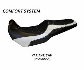 Housse de selle Malay 1 Comfort System Blanche (WH) T.I. pour KAWASAKI VERSYS 1000 2019 > 2022