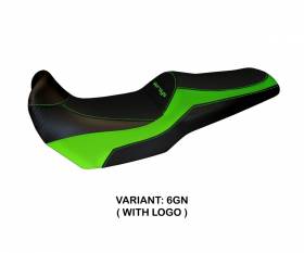 Seat saddle cover Lampedusa Color Green (GN) T.I. for KAWASAKI VERSYS 1000 2011 > 2018
