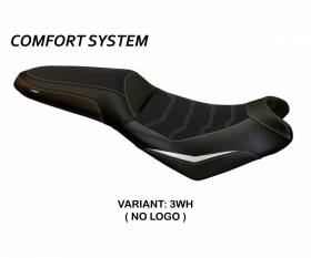 Housse de selle Nasir Comfort System Blanche (WH) T.I. pour KAWASAKI VERSYS 650 2007 > 2022