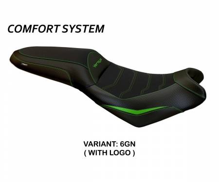 KWV650NC-6GN-1 Seat saddle cover Nasir Comfort System Green (GN) T.I. for KAWASAKI VERSYS 650 2007 > 2022