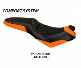 Seat saddle cover Elba 2 Comfort System Orange (OR) T.I. for KAWASAKI VERSYS 650 2007 > 2022
