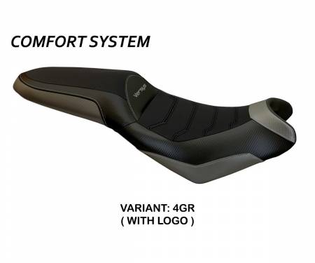 KWV6EC2-4GR-3 Seat saddle cover Elba 2 Comfort System Gray (GR) T.I. for KAWASAKI VERSYS 650 2007 > 2022