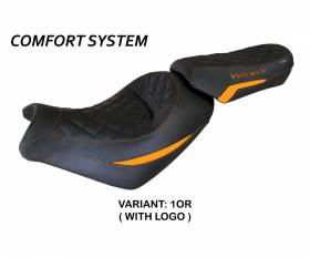 Seat saddle cover Taipei Comfort System Orange (OR) T.I. for KAWASAKI VULCAN 2014 > 2022