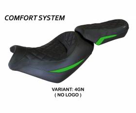 Seat saddle cover Taipei Comfort System Green (GN) T.I. for KAWASAKI VULCAN 2014 > 2022