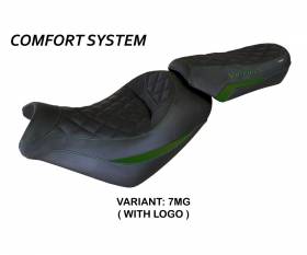 Seat saddle cover Taipei Comfort System Green Military (MG) T.I. for KAWASAKI VULCAN 2014 > 2022
