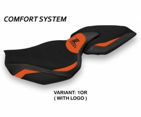 Housse de selle Ellos 1 Comfort System Orange (OR) T.I. pour KAWASAKI Z 1000 2014 > 2020