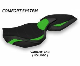 Housse de selle Ellos 1 Comfort System Vert (GN) T.I. pour KAWASAKI Z 1000 2014 > 2020
