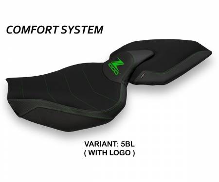 KWZ14E1-5BL-1 Seat saddle cover Ellos 1 Comfort System Black (BL) T.I. for KAWASAKI Z 1000 2014 > 2020