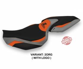 Seat saddle cover Mellby Special Color Orange - Gray (ORG) T.I. for KAWASAKI Z 1000 2014 > 2020