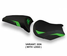 Seat saddle cover Cave 1 Green (GN) T.I. for KAWASAKI Z 650 2017 > 2024