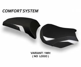 Housse de selle Vergato 1 Comfort System Blanche (WH) T.I. pour KAWASAKI Z 650 2017 > 2024