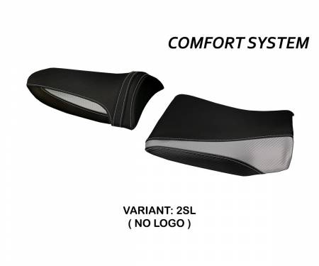 KWZ736P1C-2SL-2 Seat saddle cover Pozzuoli 1 Comfort System Silver (SL) T.I. for KAWASAKI Z 1000 2003 > 2006