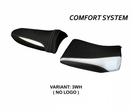 KWZ736P1C-3WH-2 Seat saddle cover Pozzuoli 1 Comfort System White (WH) T.I. for KAWASAKI Z 750 2003 > 2006